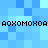 Pixelated blue background with black Cyrillic text repeated twice horizontally across the image