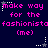Pixelated text in bright pink on dark blue background with white star and dot animations.