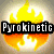 Animated flame icon with three distinct text labels overlaid on a glowing fire background.