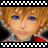 Pixelated static icon with filmstrip border featuring a person's face in warm tones, framed by black-and-white checkered borders at top and bottom.