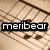 A split-screen icon with a beige background on the left and a black-and-white abstract pattern on the right, featuring bold text overlays
