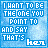A 5x5 contact sheet of animated frames showing a blue pixelated text-based icon with the phrase "I WANT TO BE THE ONE YOU POINT TO AND SAY THAT'S her" and evolving heart symbols, displayed on a light blue textured background.