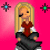 A 2x2 contact sheet of four pixel art frames showing a blonde woman, heart text, and a boy character with varying backgrounds and poses.
