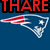 Blue background with red and white text reading 'THARE GUNA WIN!' over a stylized football team logo.