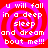Four identical display red and pink spiral backgrounds with white pixelated text reading "u will fall in a deep sleep and dream bout me!!!"