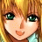 A pixelated anime-style character with blonde hair and green eyes on the left, next to a black background with white text "Anime IM" above smaller cursive text "COM" on the right.