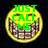 Two circular yellow icons with pixelated grinning faces and green text; left reads "JUST CALL ME", right reads "BRACE-FACE".