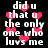 Pixelated text and pink hearts on black background with repeated phrases.