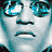 Six pixelated frames of a character with sunglasses, showing sequential changes in facial expression and background coloration.
