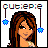 Animated pixel art contact sheet showing a 4x3 grid of frames with a cartoon girl character and changing star decorations above her head.