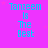 A static image with a bright pink background displaying repeated cyan text "Tanzeem Is The Best" in a pattern with small pink stars