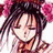 A 48x48 pixel buddy icon featuring a stylized anime character with pink flowers in hair on the left and