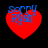 Four red heart-shaped icons with blue text 'Sorry Ryan' displayed against a black background, each showing slight variations in text and heart shape.