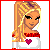 A 5x5 contact sheet of pixel art frames showing a Valentine's Day-themed animated icon with a cartoon woman and repeated text "will you be my valentine?" in red and pink.