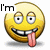 Yellow emoji face with wide eyes, tongue out, and text 'I'm To SILLY!' across four