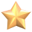 Golden star-shaped icons in various 3D orientations and sizes arranged in a , with some stars appearing as partial or rotated views