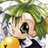A pixelated anime-style character with green hair and large eyes appears on the left side of a contact sheet, while the right side displays text "Anime IM" and "c0m" in white pixel art against black background.