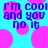 Pixelated text and pink circles on a cyan background with repeated phrases.
