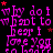 Pixelated text repeats 'why do I want to hear it love you' in pink with red stars on black background, forming a dense pattern