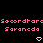 Pixelated pink text and heart symbols on a black background, with repeated phrases and two heart shapes.