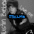 Pixelated grayscale image of a person with dark hair wearing a black shirt, with blue text overlaid on the chest area.
