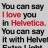 Pixelated text reads 'You can say I love you in Hebrew. You can say it with Hebrew.'