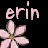 Pixelated pink flower icon with partial name text on black background, displayed as two frames in a contact sheet layout.