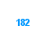 Blue numerals '182' repeated in a three-by-three on white background