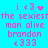 Pixelated pink text on cyan background with animated heart and sparkle effects, displaying repeated phrases including "i <3" and "the sexiest man alive brandon".