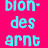 Pixel art contact sheet of a blonde cartoon character in blue outfit with text fragments on pink background