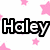 White background with pink star pattern and six black-outlined white text names arranged in two