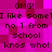 Pixelated text repeats across a pink and magenta checkered background with no visible animation changes.