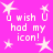 Bright pink background with white pixelated text and star shapes arranged in a pattern