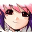 Pixelated anime-style character face with pink and purple hair on left, black background with white text "Anime IM" and signature on right.