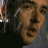 A 48x48 pixel animated buddy icon featuring a split composition with a person's face on the left and green text on a dark background on the right, displayed as two sampled frames in a contact sheet.