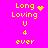Yellow pixelated text on bright pink background with animated heart and star effects replacing punctuation in "Long" line.