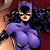 A pixelated image of a female character in purple attire with a mask, positioned next to green text reading "Original Icons .com" on a dark background.