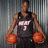A pixelated image of a basketball player holding two basketballs, with red text stating 'Best Basketball Player' and 'He is Holding His Balls!' on dark red and gray backgrounds.