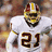 Pixelated image of a football player in white uniform with number 21, helmet, and red text reading RIP above and SEAN TAYLOR below.