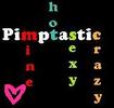 Static AIM buddy icon featuring a pixelated text-based design with multicolored letters, a pink heart symbol, and scattered individual characters on a black background.