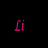 Three pink 'Li', 'Lil', and 'Lily' text labels above corresponding solid pink, white, and pink heart icons on black background with gray rectangle at bottom right.