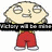 Pixelated cartoon character with large head, red shorts, and white shoes holding black text banners in different states.