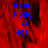 Blue text 'Kelly Kelly is HOT!!!' on a red floral background with a gray on the right