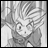 A 48x48 pixel grayscale buddy icon featuring a character with spiky hair and closed eyes on the left, paired with "Anime IM" text and a stylized logo on the black background right side.