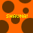 Orange background with brown circular shapes and yellow pixelated text reading SHAUNA! in two locations.