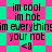 Pixelated text and symbols on a cyan-pink checkered background with repeated patterns.