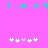 Cyan pixelated text "I Luv a ft" repeats across a bright pink background with two of pixelated hearts below