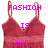 A red lace camisole with thin straps appears in four , each displaying different pink pixelated text overlays