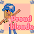 Pixel art icon of a blonde woman in blue cap and pink shirt holding baseball bat, with "Proud Blonde" text over light peach background and four gray star-like shapes at corners.