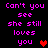 Pixelated text and heart symbols on black background, with animation changes in heart color and position.